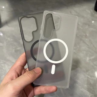เคส Samsung A57 A55 A56 A15 A35 A37 A16 A06 A05s A54 S26 S25 S24 S23 FE Ultra 5G เคสนิ่มแบบแม่เหล็กเคลือบด้านบางเฉียบ