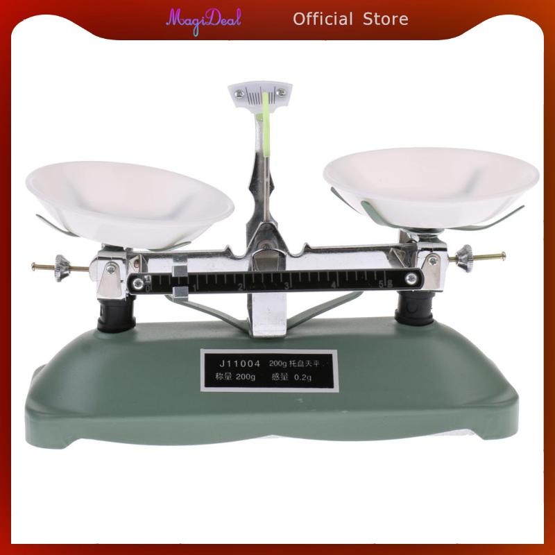 Magideal Mechanical Single Beam Balance ความจุ 200g พร้อมชุดน้ําหนัก (5g, 10g, 20g,