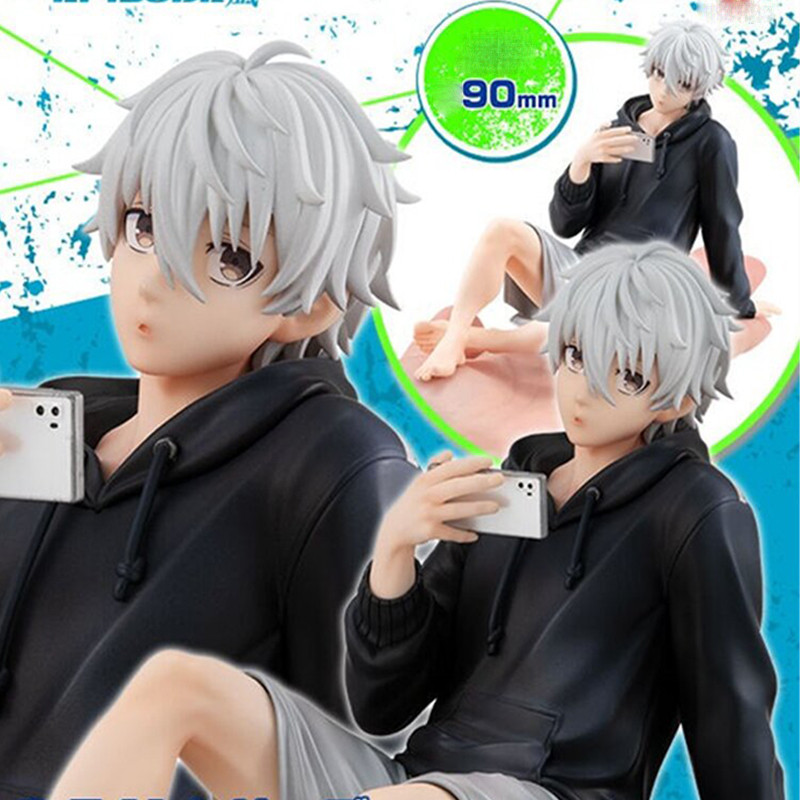 9ซม.สีฟ้าล็อคsishirou NagiอะนิเมะรูปNagi Seishirouนั่งAction Figure Isagi Yoichi/Bachira Meguruตุ๊กต