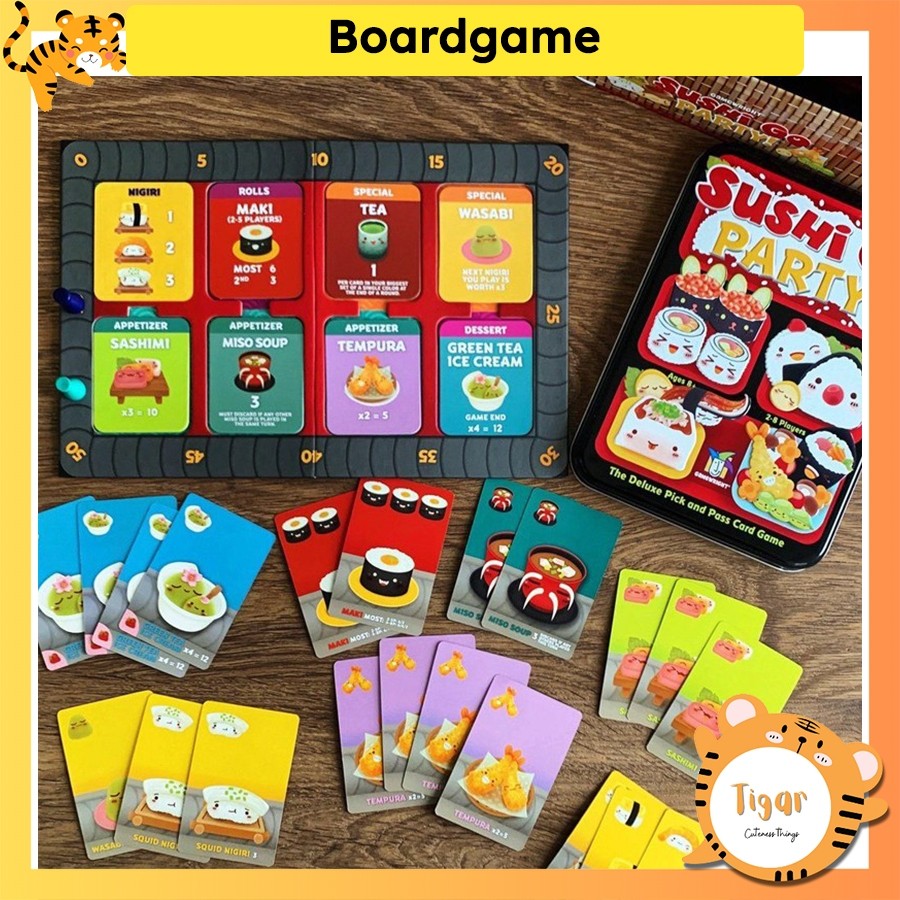 [เวียดนาม] Boardgame Sushi Go Party Sushi Tigar เกมร้านอาหาร 2S-5889