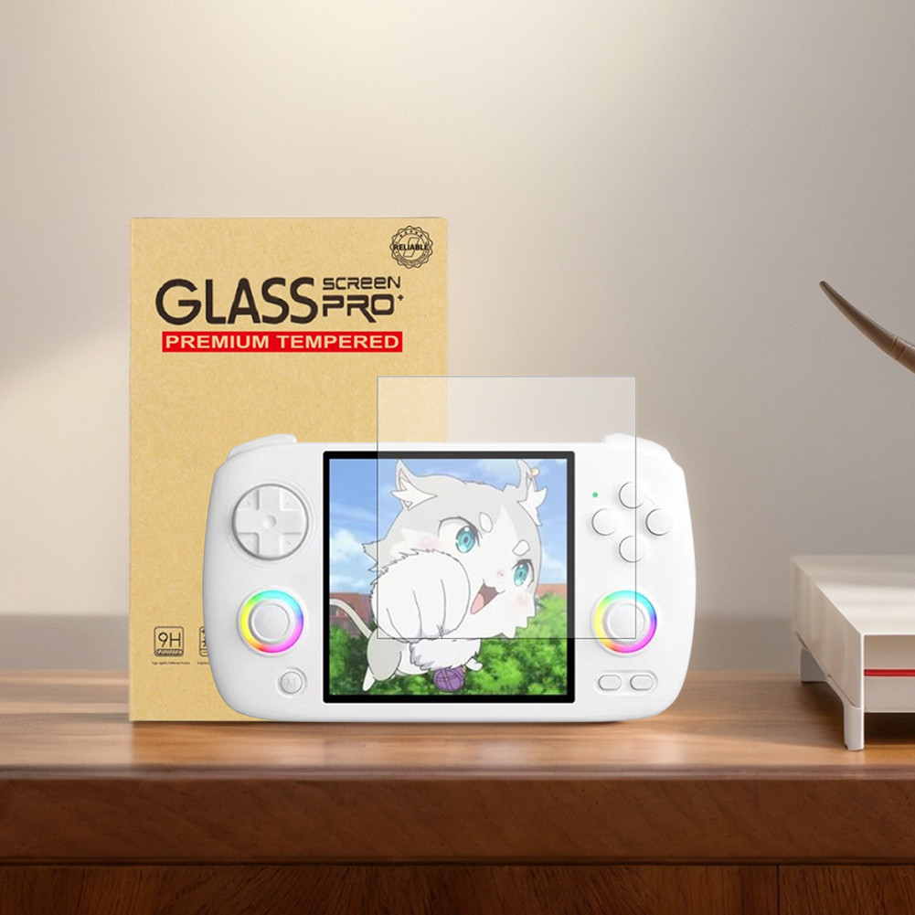 ฟิล์มกระจกนิรภัย 9H HD ป้องกันรอยขีดข่วนสําหรับอุปกรณ์เสริมเกม Anbernic RG CubeXX