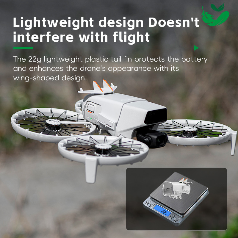 Drone Flight Fin สําหรับ DJI FLIP แบตเตอรี่ป้องกันป้องกันการเสื่อมเฉพาะการป้องกันแบบพกพาที่ถอดออกได้ Fin Drone DJI FLIP อุปกรณ์เสริม