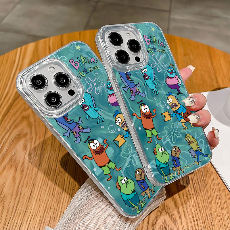 COD เคสไอโฟน11 ลายการ์ตูน  ปลาใต้ทะเลสีน้ำเงิน ใช้กับ iPhone11 12 13 14 15 16 Pro MAX PLUS X XS XR 6p 7p 8pP6/7/8/SE2020