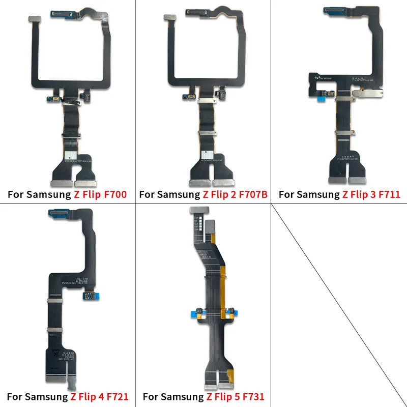 สายเคเบิลเมนบอร์ดแบบยืดหยุ่นสำหรับ Samsung Z Flip 2 3 4 5 F1707B F711 F721 F731 F700 เชื่อมต่อเมนบอร์ด รองรับเมนบอร์ด