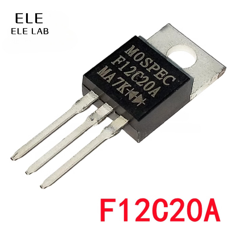 Original F12C20C F12C20A Fast Recovery Diode 1200V 20A (แทนที่ F16C20C) MOSPEC Through-Hole Rectifie