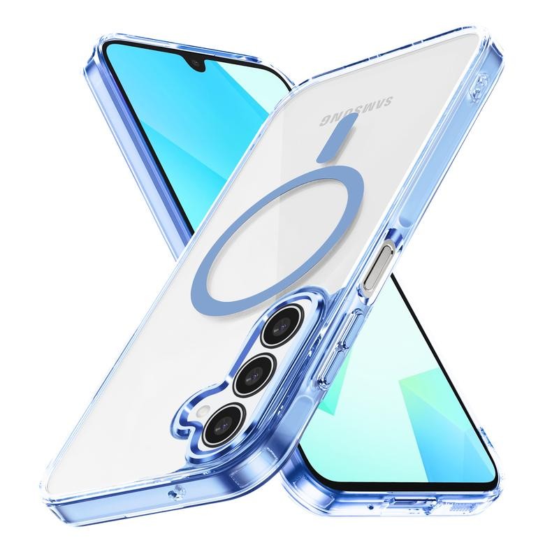 เคสโทรศัพท์ PC แบบด้าน ครึ่งใส For Samsung S24 S23 S25 Ultra S25 Plus S24ultra S25ultra S24FE เคส ชาร์ตได้ แม่เหล็ก A55