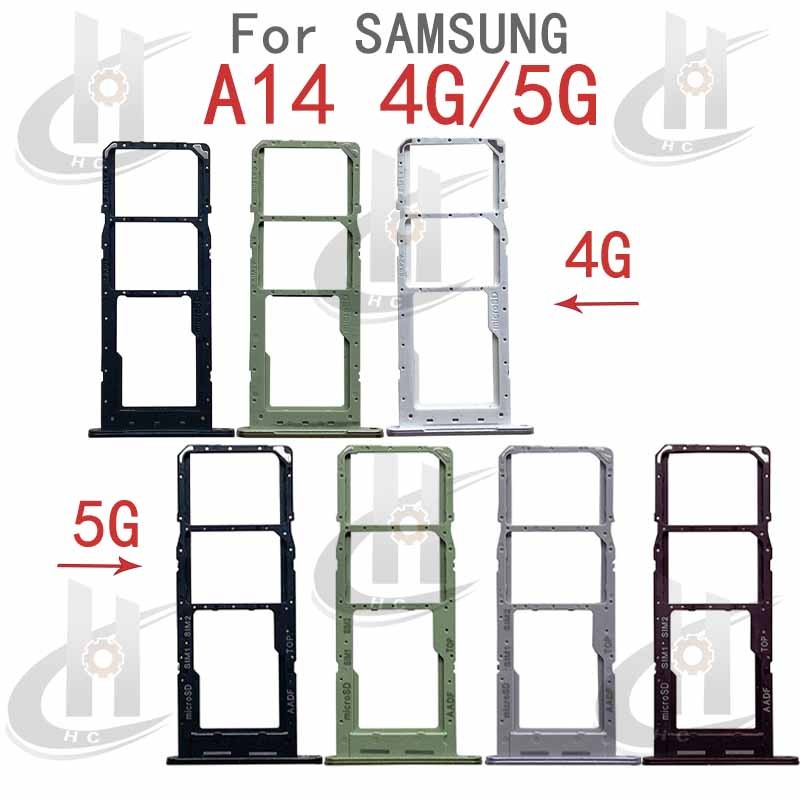 สําหรับ Samsung Galaxy A14 4G / 5G A145 A146 ซิมการ์ดถาดผู้ถือการ์ด Reader SD Slot Adapter อะไหล่
