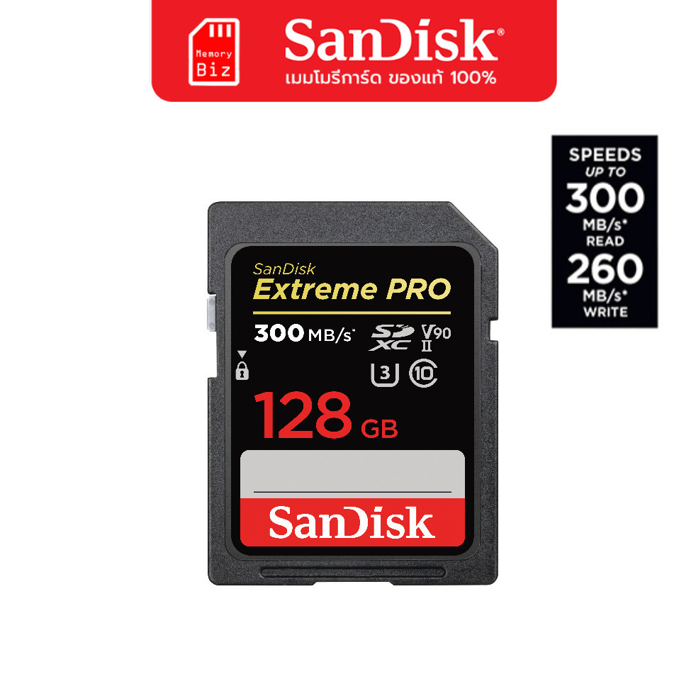 SanDisk Extreme PRO SDXC UHS-II Cards 128 GB / Speed 300 MB/s (SDSDXDK-128G-GN4IN)