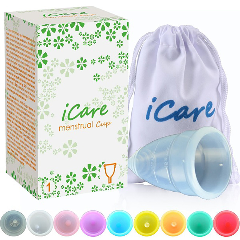 Hotwind iCare ถ้วยประจําเดือน ซิลิโคนนิ่ม ขนาดใหญ่ สําหรับผู้หญิง