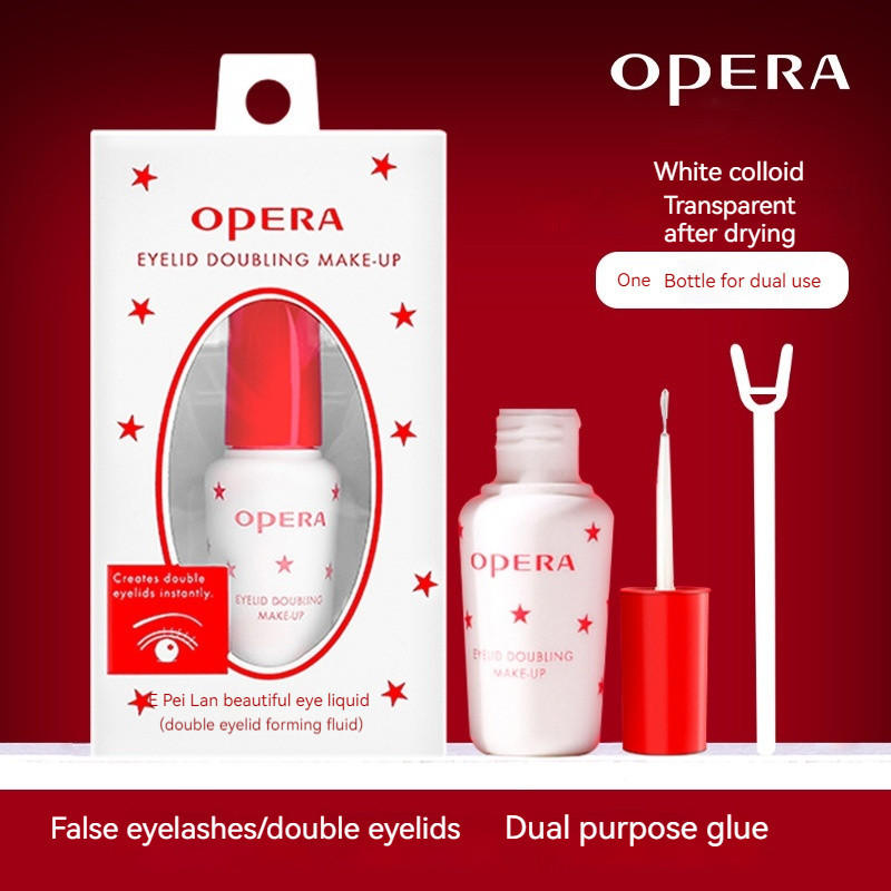 Opera กาวติดตาสองชั้น กาวติดขนตาธรรมชาติ สบาย ใส สวยงาม มองไม่เห็น ลิควิด ติดทนนาน จัดแต่งทรงผม ซุปเปอร์เหนียว กาวติดขนตาธรรมชาติ กาวติดขนตา แต่งหน้า