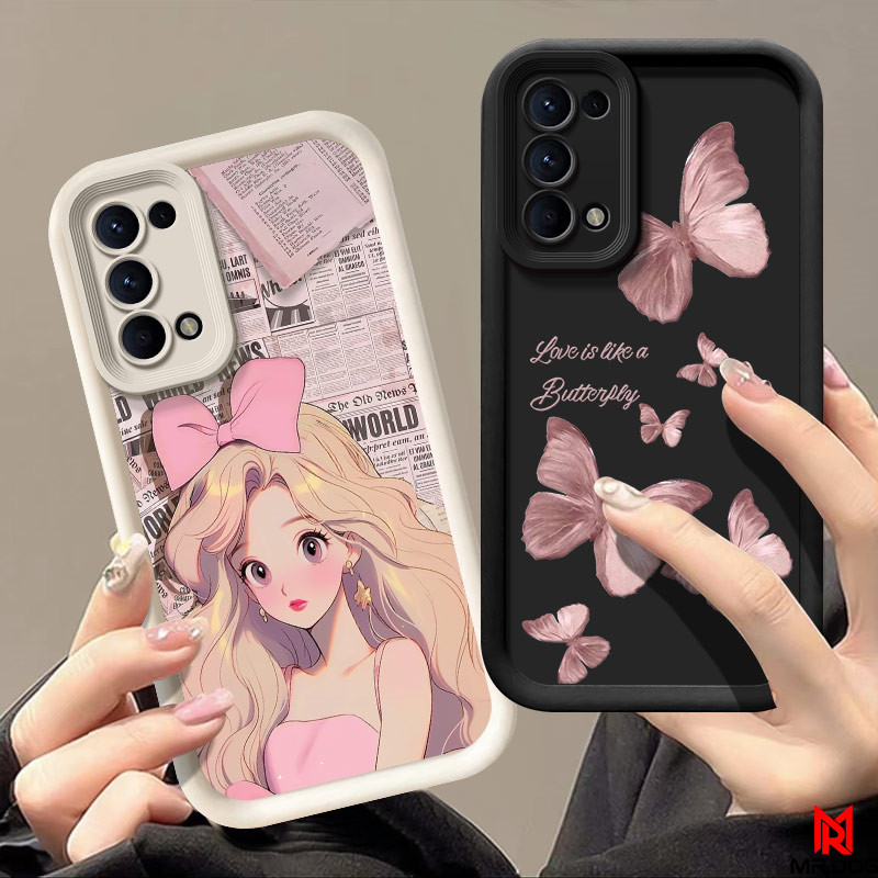 เคส OPPO RENO 5 กรณีโทรศัพท์มือถือซิลิโคนนุ่มแฟชั่น LSTY
