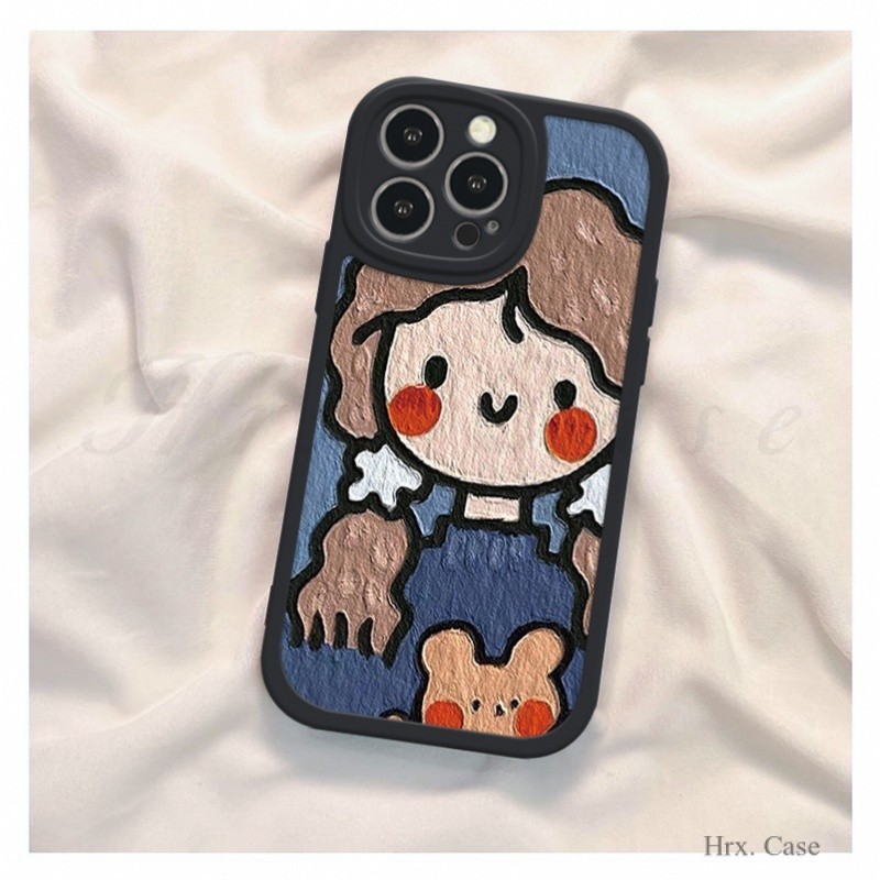 สาว Phone Case Samsung M12 A73 A53 A03s S21 Fe เคสซัมซุง A12 A52 A11 เคสซัมซุงA13 A23 Galaxy S20 Ult