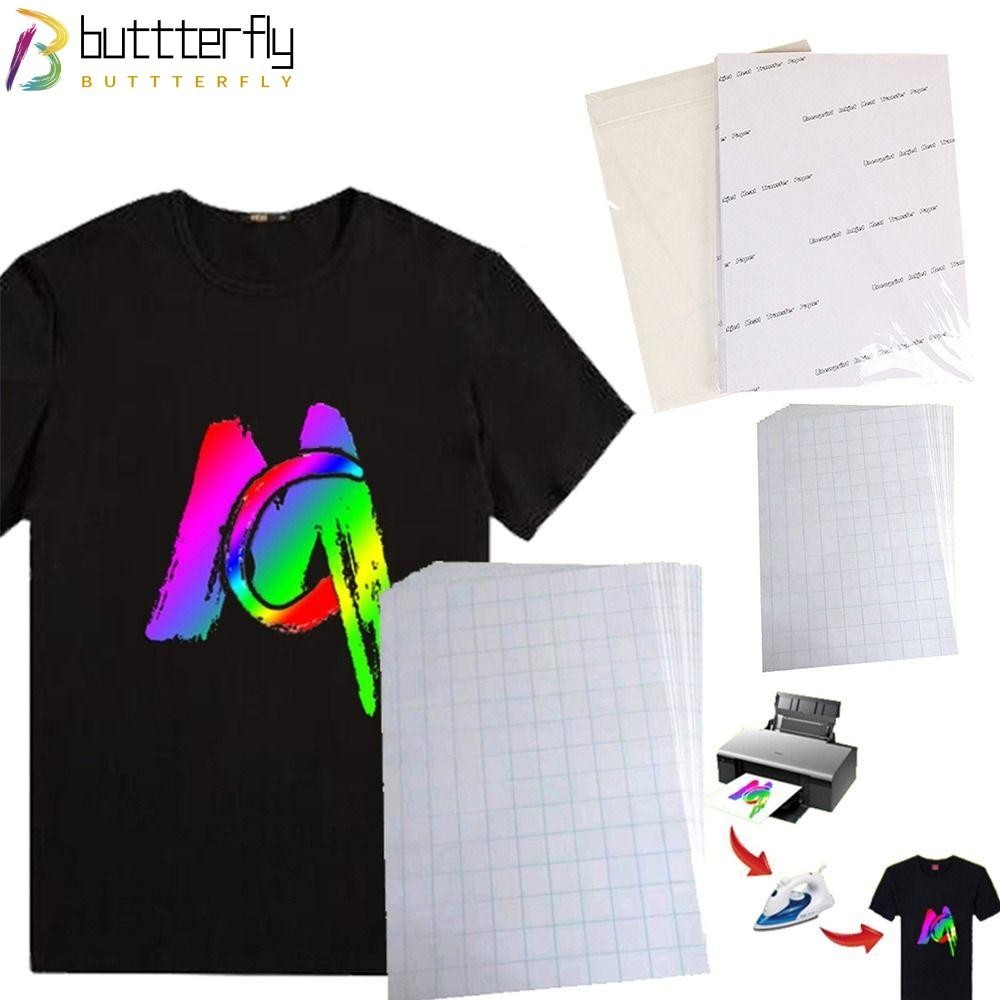 Buttterfly กระดาษถ่ายโอนความร้อน ขนาด A4 DIY สําหรับเครื่องพิมพ์อิงค์เจ็ท