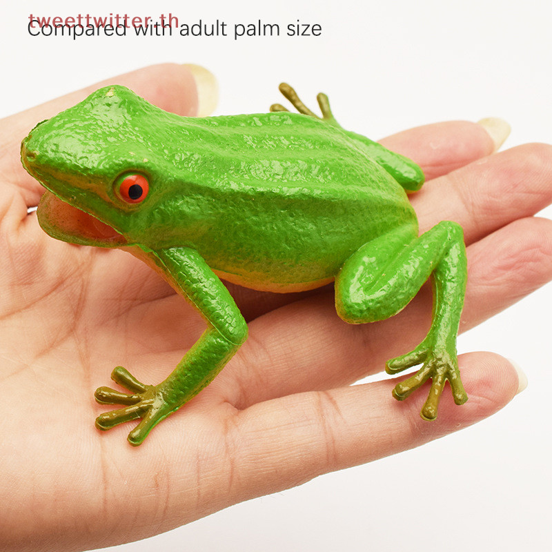 ของเล่นโมเดลกบจําลอง แบบบีบ มีเสียง น่ากลัว สําหรับเด็ก