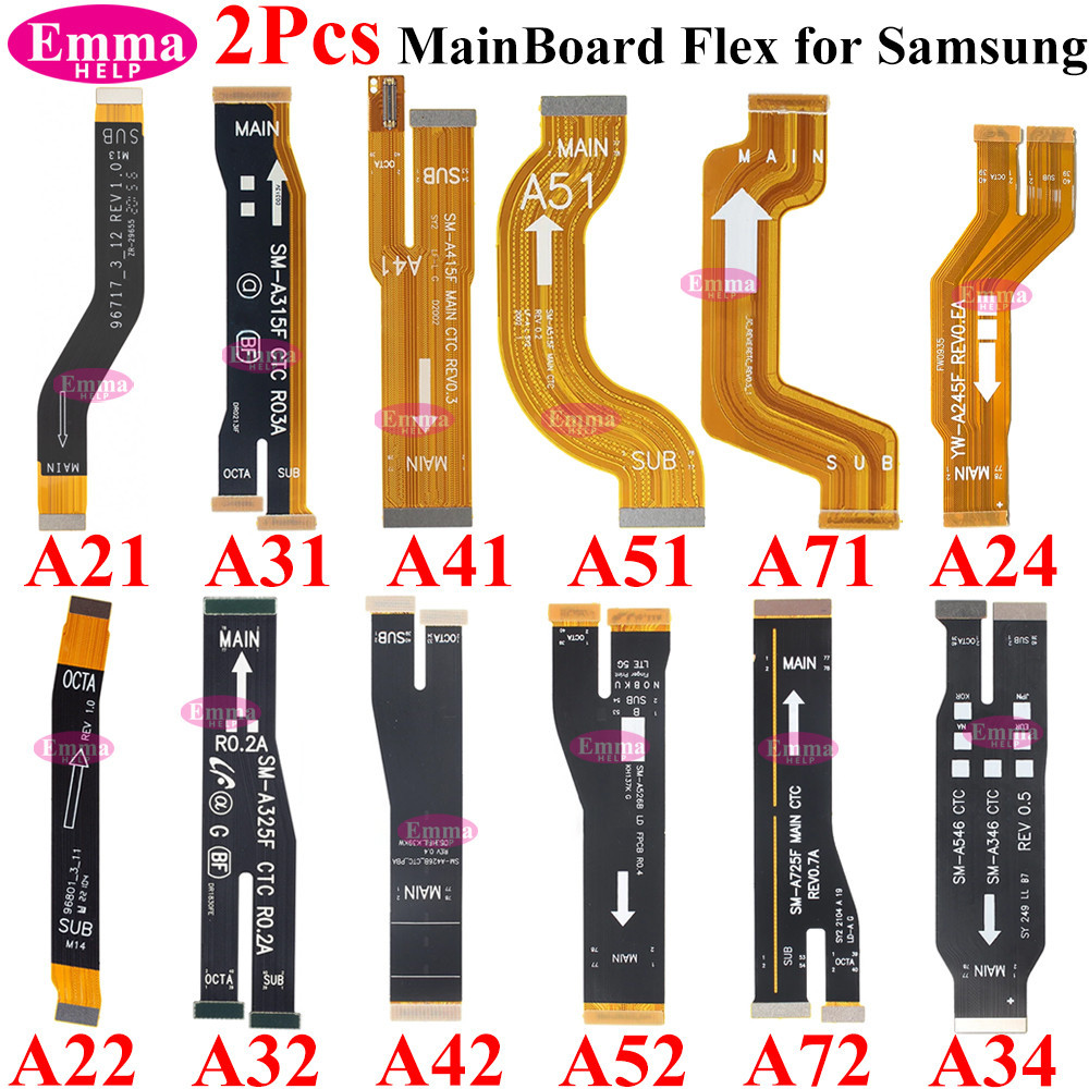 เมนบอร์ดเชื่อมต่อสายเคเบิลอ่อน สําหรับ Samsung A21 A31 A41 A51 A71 A32 A52 A72 A34 A54 2 ชิ้น