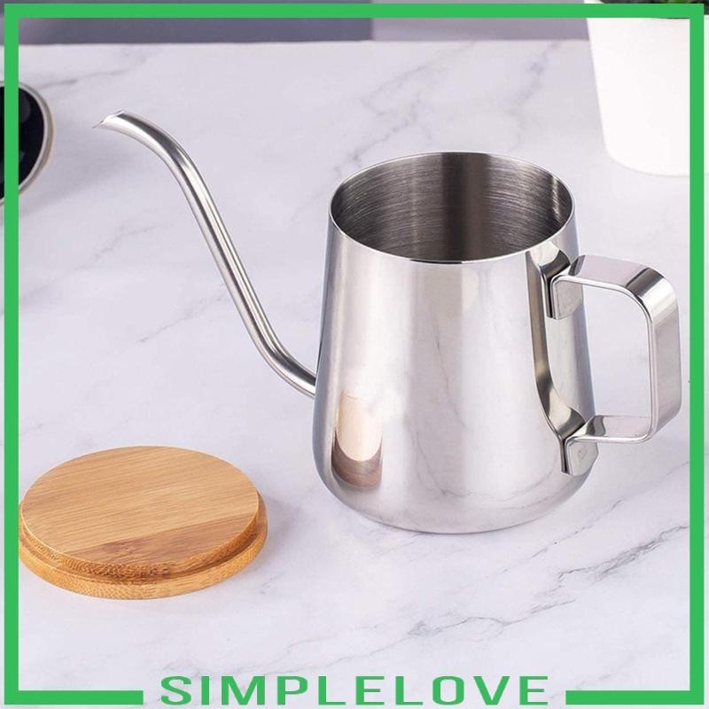 [Simple ] Pour over Coffee Kettle 250 ml พร ้ อมฝาปิด Coffee Tea Pot Coffee Bar