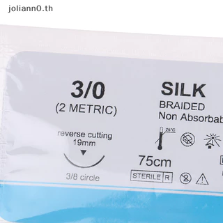 Joliann0 12PCS Surgical Silk Thread Suture Surgical Practice Kit th