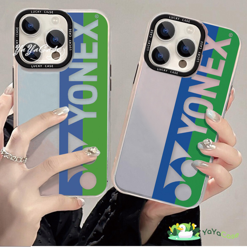 สำหรับ iPhone11 13 Phone CASE For เคสไอโฟน15 14 12 Pro Max X XR XS MAX 7 8 14 15 Plus YONEXแบดมินตัน โปร่งใสสะท้อนแสงเคส – โปรปัง