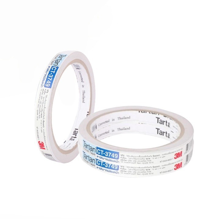3M Tartan CT3749 เทปกาวสองหน้าแบบบาง 12mm x 10m รูปที่ 4