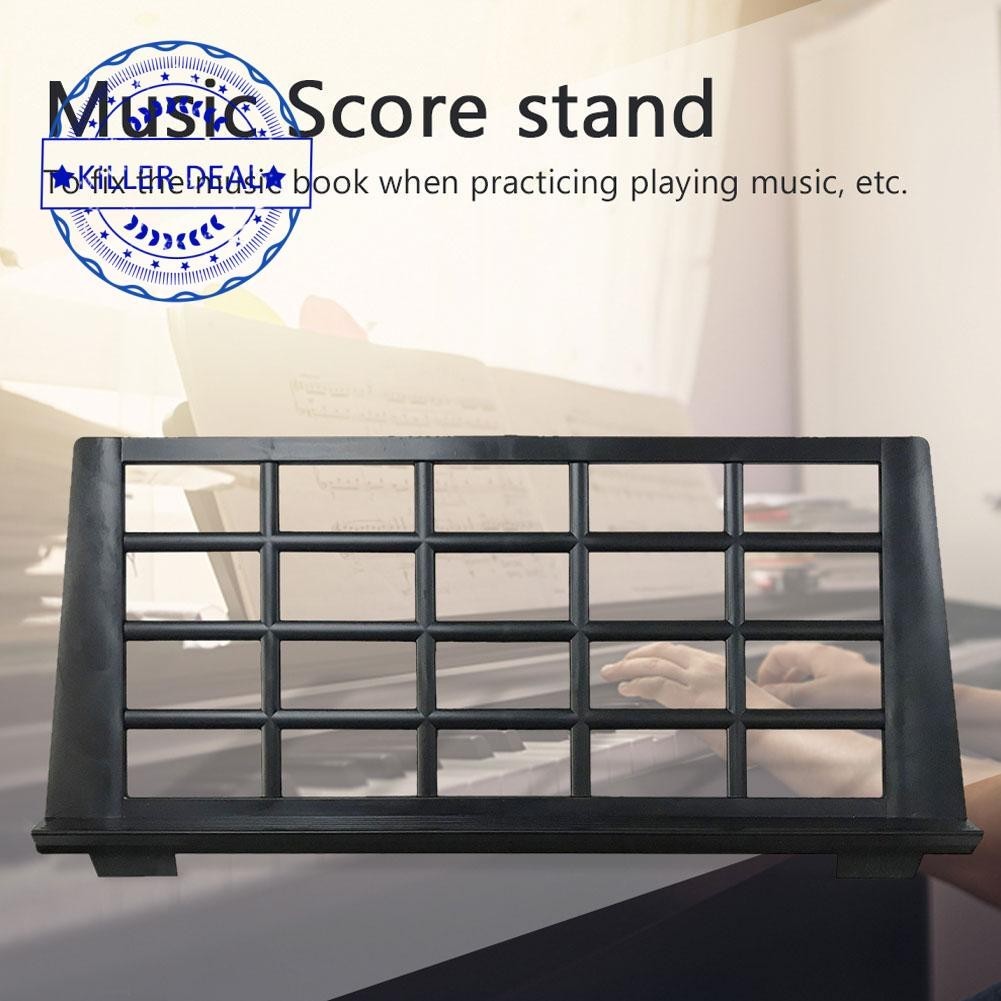 1X คีย์บอร์ดเพลง Score ขาตั้งแผ่นเครื่องดนตรีชิ้นส่วนแบบพกพาเหมาะสําหรับผู้ถือใหม่ F8R1