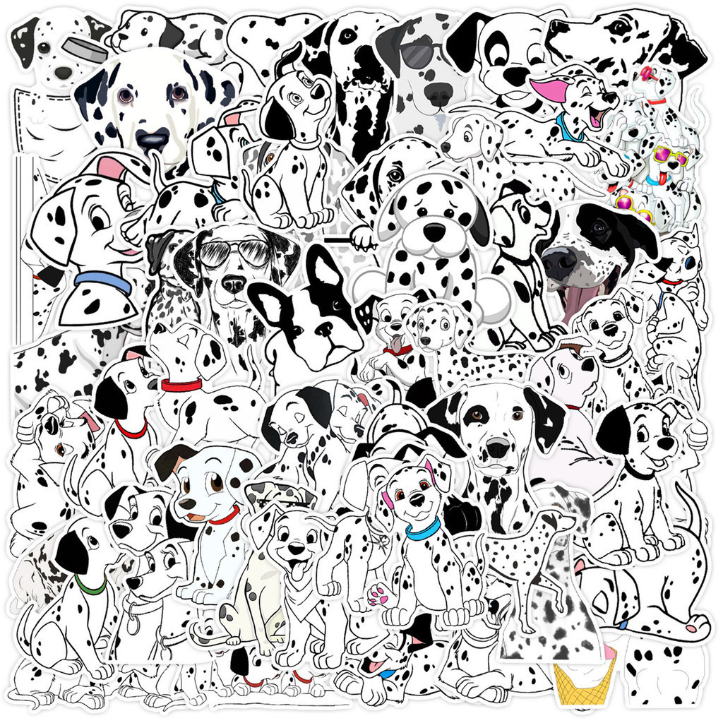 พร้อมส่ง disney 50แผ่น 101 Dalmatians ทรามวัยกับไอ้ด่าง พีวีซี กันน้ำ สติ๊กเกอร์ sticker
