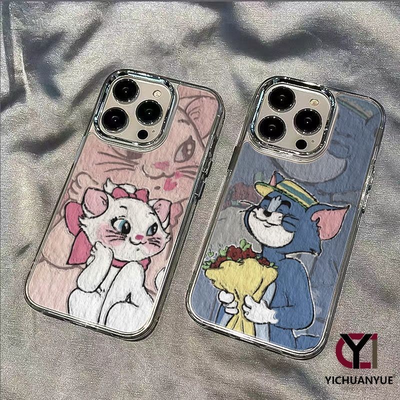 สำหรับ iPhone 13 12 14 11 15 Pro Max XR X Plus XS SE 7 8 เคสไอโฟนคู่กับแฟน Toodles Galore and Tom case กันกระแทก น่ารัก