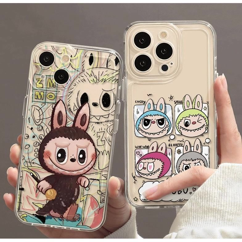 🔥🔥 ส่งจากไทย labubu เคสไอโฟน11 15PRO 15 13 14 14plus 15 pro max XR 12 13pro เคสเกาหลี 6P 7P 8P 14pro