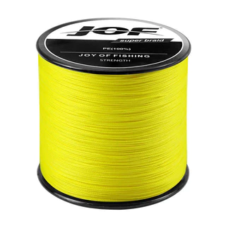 สายตกปลาถัก Jof 300m/500m/1000m multicolor PE 4 เส้น Multifilament ญี่ปุ่น เรียบ