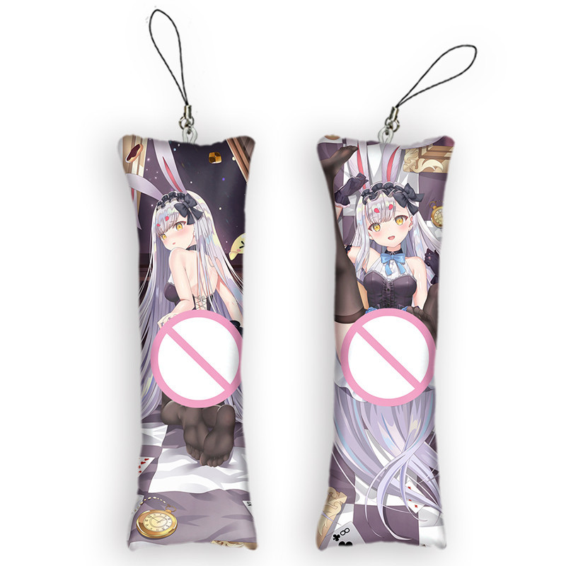 Azur Lane Shimakaze Mini Dakimakura พวงกุญแจขนาดเล็กหมอนตกแต่งจี้น่ารัก Otaku ของขวัญกระเป๋าจี้อะนิเ