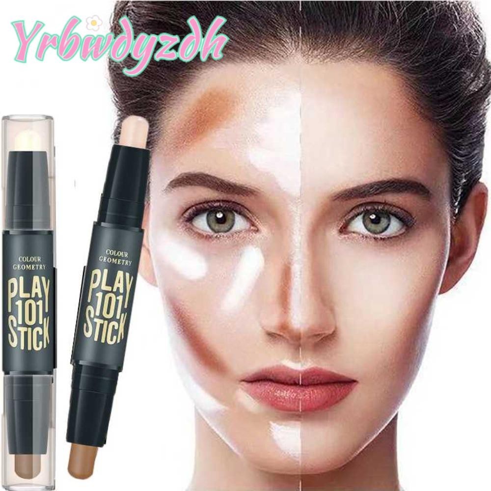 Yrbwdyzdh High Gloss Repair Stick Shimmer Makeup Foundation Natural Highlight Contour Double Headed