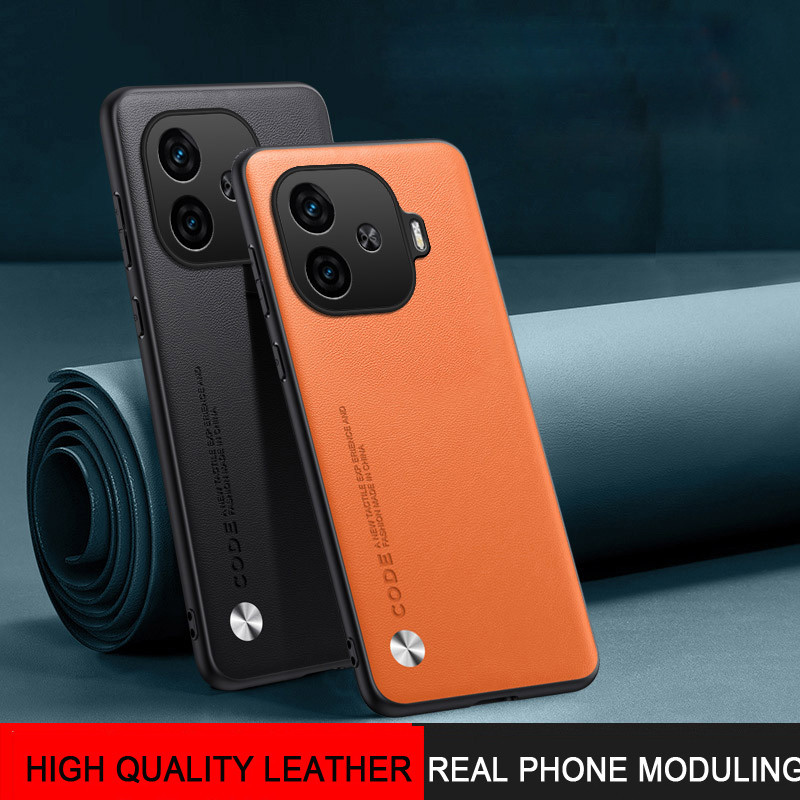 Plain PU หนังสําหรับ Vivo IQOO Z9 Turbo Matte ซิลิโคนกันชนกันกระแทกเคสโทรศัพท ์ สําหรับ Vivo IQOO Z9 Turbo Shell – โปรปัง