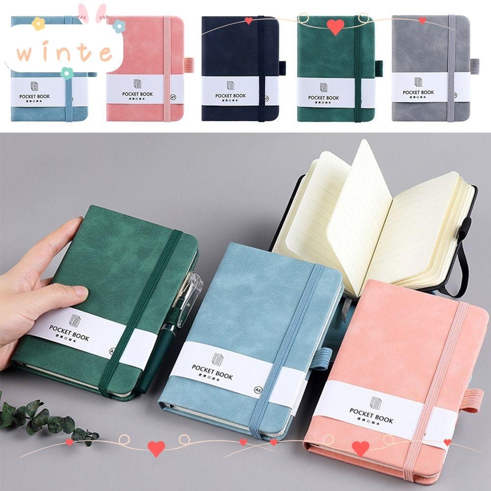 Winte Notebook, Mini Portable Pocket Notepad, Creative A6/A7 To Do List Agenda Book Office School