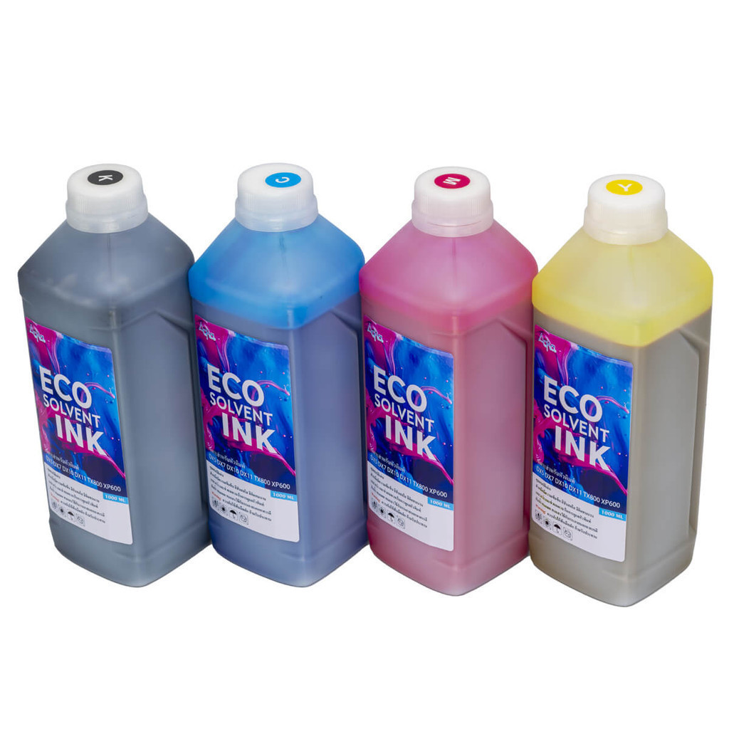 หมึกพิมพ์ Eco Solvent Ink dx11 xp600 dx5 dx7 dx10 หมึกอีโค่โซเว้น สำหรับเครื่องพิมพ์อิงค์เจ็ท