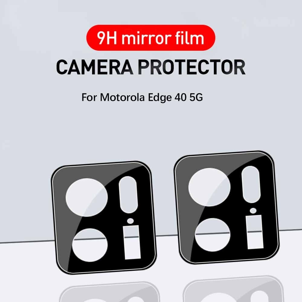 2Pcs 3D Back Camera Lens Protector Case For Motorola Edge 40 Moto Edge40 5G Tempered Glass Film Ring Rear Lens Cover 6.55 inches