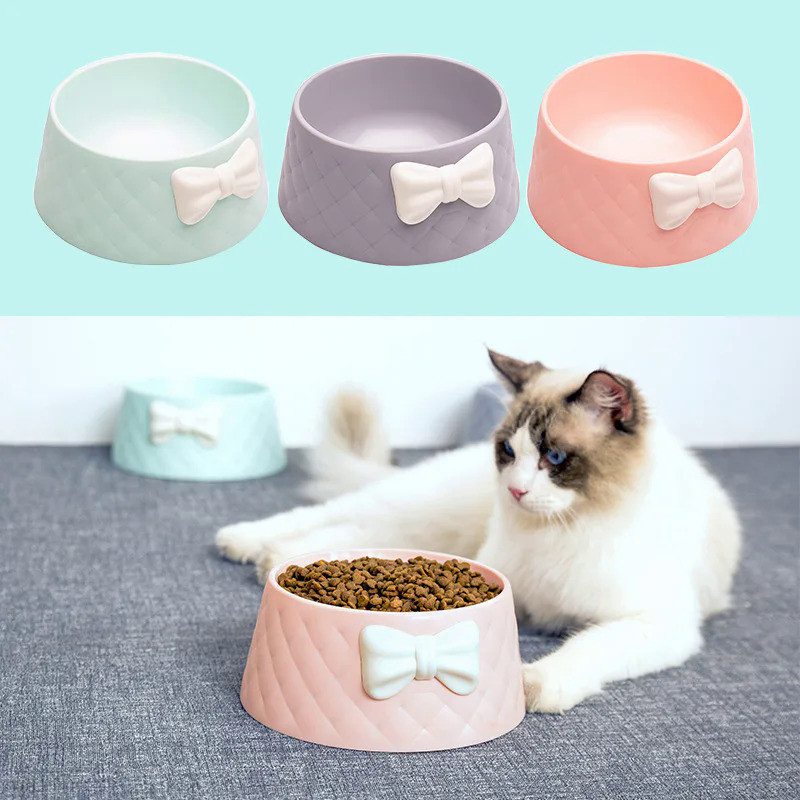 New pet eating utensils bow round non-slip dog bowl drinking feeding pet bowl cat food bowl