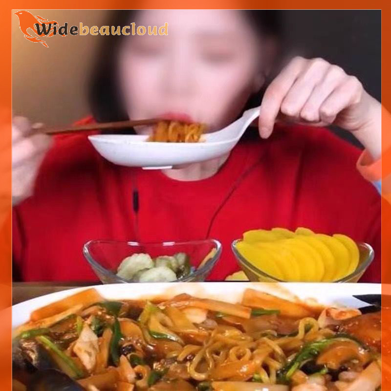 Widebeaucloud เกาหลีมือถือจานแฟชั ่ นสีขาวพร ้ อมที ่ จับขนาดใหญ ่ ช ้ อนถาดทอดไก ่ ทอดจานขนมผลไม ้ ขนมเค ้ กจานใหม ่ Nice