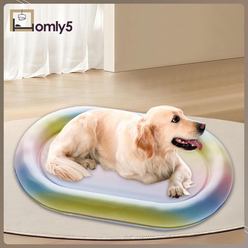 [Homyl5 ] Cooling Dog Bed Pet Mat น ่ ารักสบายแบบพกพา Mat Pet Cat Cooling
