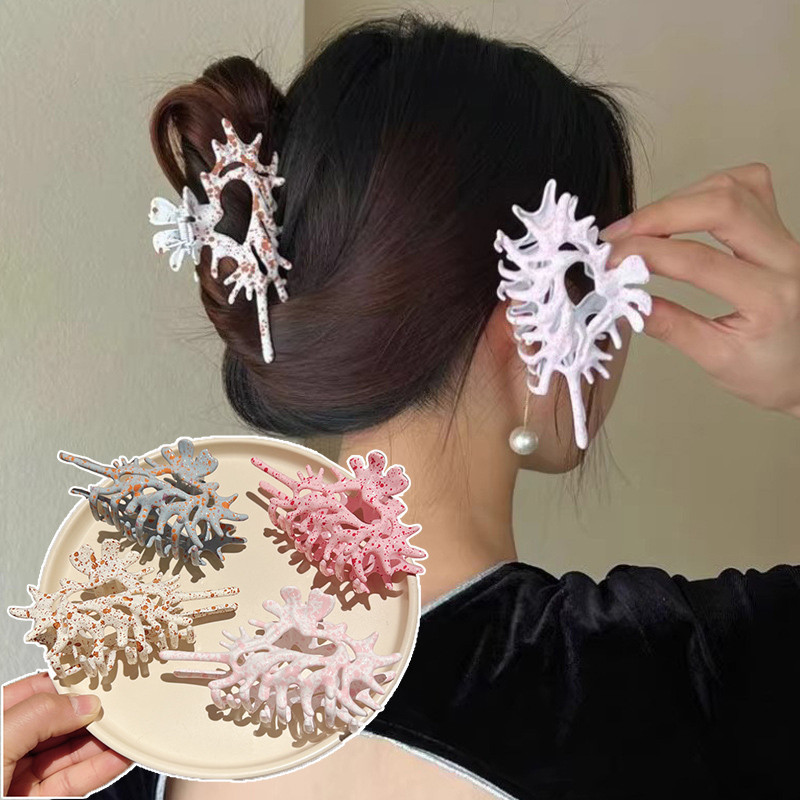 Jojo COCO Conch คลิปฉลามขนาดใหญ ่ สไตล ์ เกาหลีส ่ วนบุคคลผู ้ หญิง Headwear