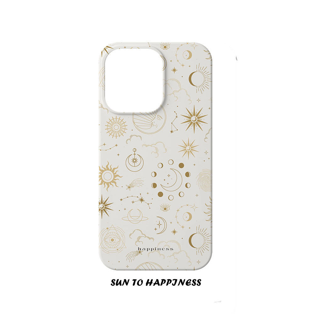 Ins Wind Sun Moon Starเคสโทรศัพท์เหมาะสําหรับiPhone13ProMax 14plus 15 14 13 12 11 XS XR XSMAX 7 8plu
