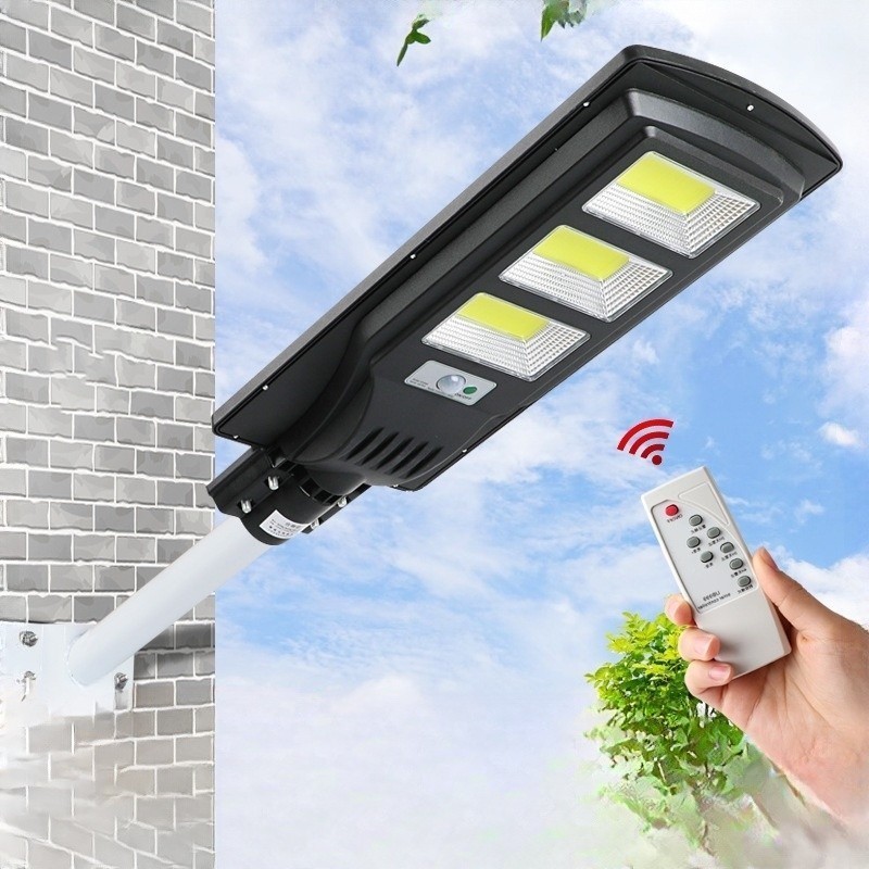 ไฟถนนโซล่าเซลล์+รีโมทคอนโทรล โซล่าเซลล์ 500~5000w ไฟพลังงานแสงอาทิตย์ ไฟติดผนัง ราคา ถูกที่สุด ดีลบีเคเค