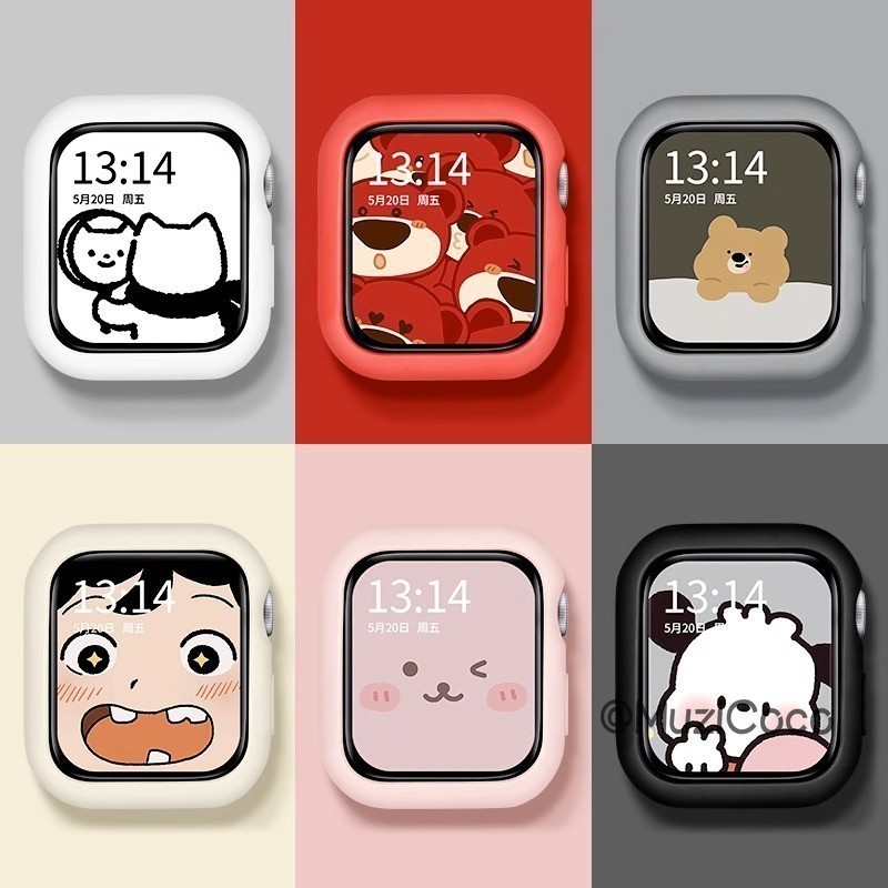 เคสซิลิโคนอ่อนนุ่มสําหรับ แอปเปิล ดู พิเศษ 9 8 7 49 มม.45 มม.41 มม.6 กับ 5 4 3 42 มม.38 มม.เปลือกป้องกันสําหรับ iดู ชุด 6 5 40 44 มม.