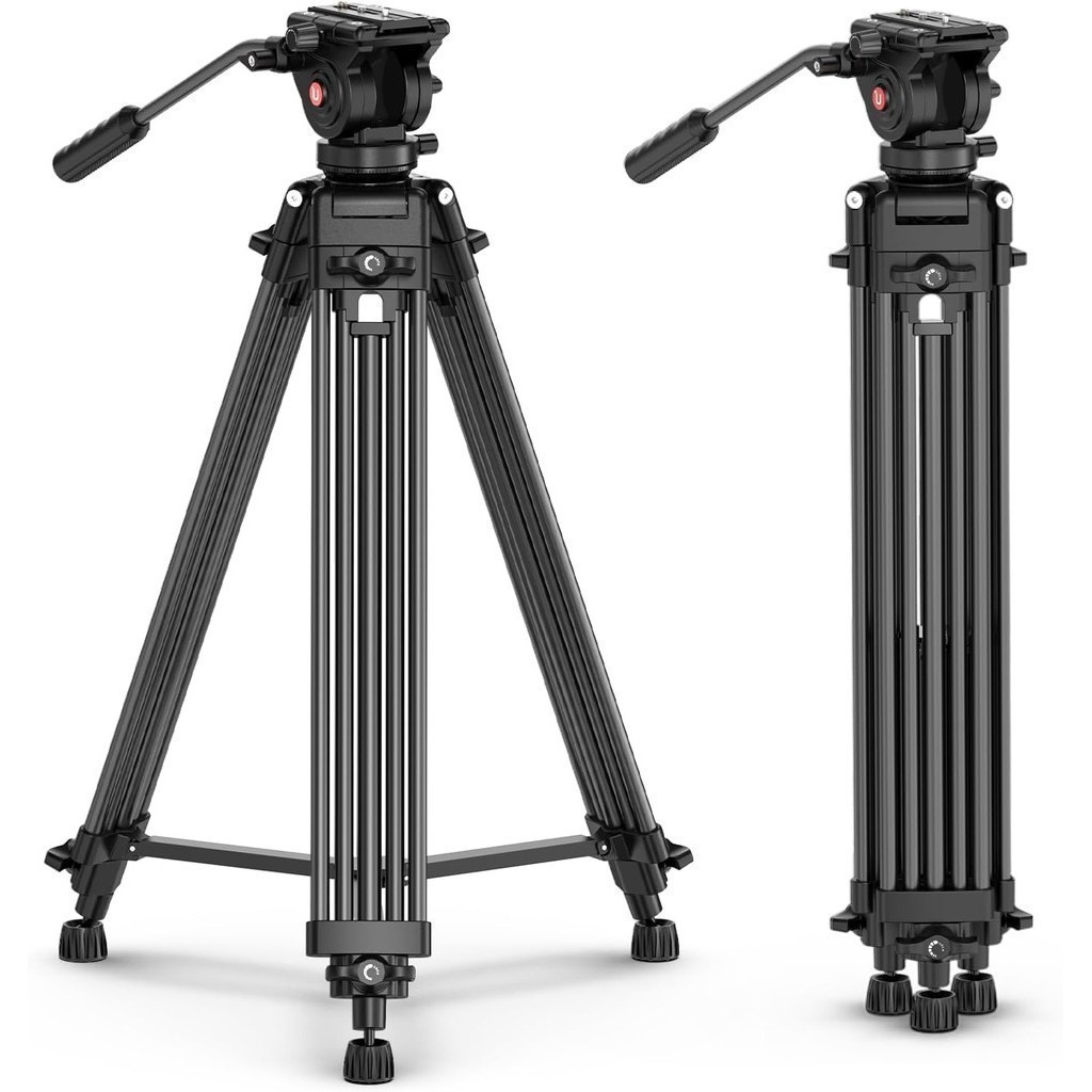 Ulanzi MT81 Heavy-Duty Video Tripod with Fluid Head ขาตั้งกล้อง พร้อมหัวน้ำมัน ปรับระดับความสูงได้