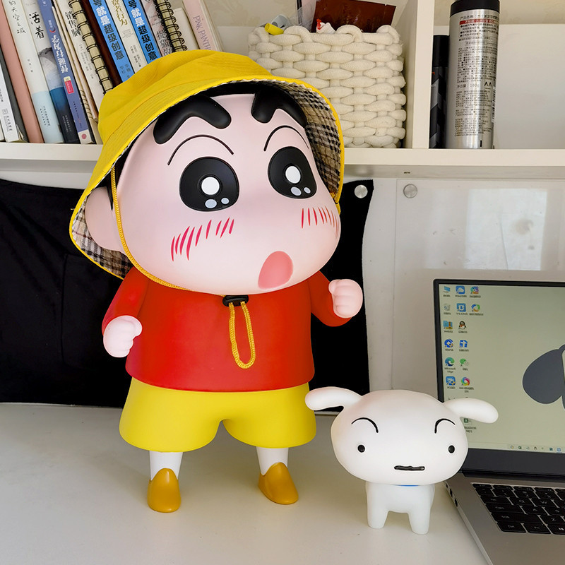 40 ซม.ขนาดใหญ่น่ารัก Crayon Shin chan Handmade ตกแต่งตุ๊กตาของขวัญวันเกิดการ์ตูนอะนิเมะตกแต่ง