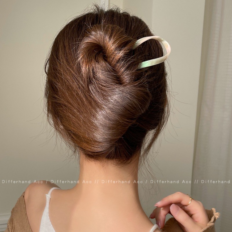 Acetate กิ ๊ บรูปตัว U 2024 ใหม ่ สไตล ์ จีน Hairpin Cheongsam อุปกรณ ์ เสริม ราคา ถูกที่สุด ดีลบีเคเค แกลเลอรีภาพที่ 8