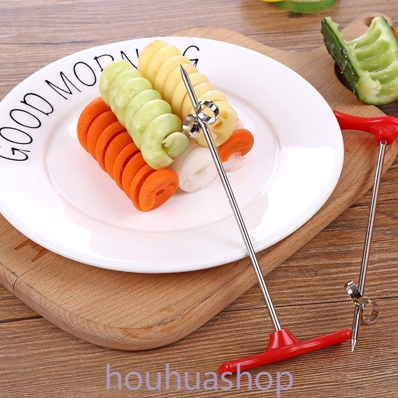 เครื่องเกลียวผักสแตนเลสสร้างสรรค์, มันฝรั่ง, แครอท, เครื่องตัดเกลียวแตงกวา, เครื่องตัดบิดด้วยมือ, เครื่องตัดเกลียว, เครื่องมือในครั