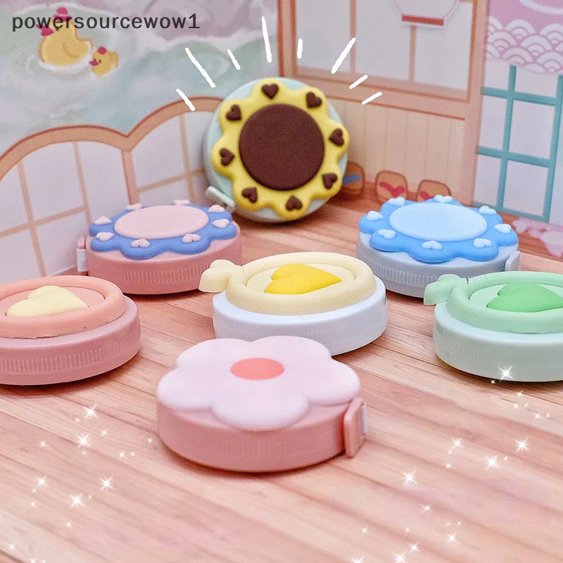 Wow Macarone Mini เทปวัดแบบพกพาขนาดเล ็ กเทปวัดหน ้ าอกสะโพกเอวหนังนุ ่ มไม ้ บรรทัดแบบพกพา Retractable รอบเทปวัดความสูงเด ็ กไม ้ บรรทัดเซนติเมตร TH