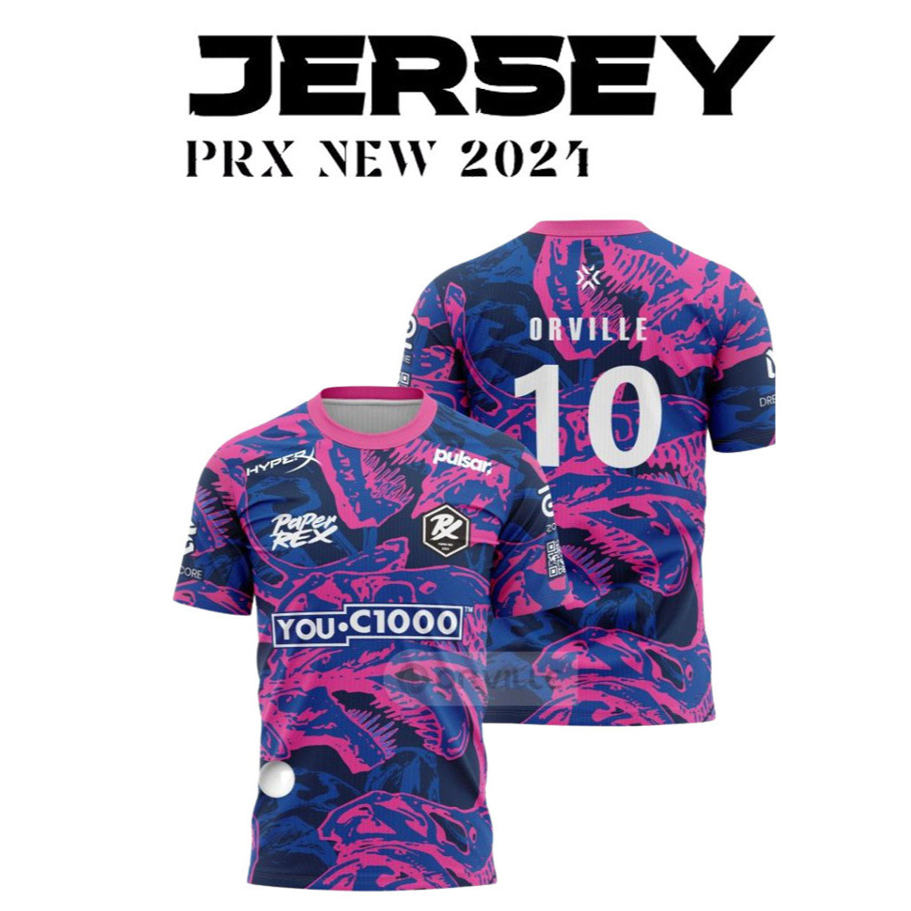 เสื้อ  E-sport valorant ทีม Paper Rex ปี2024