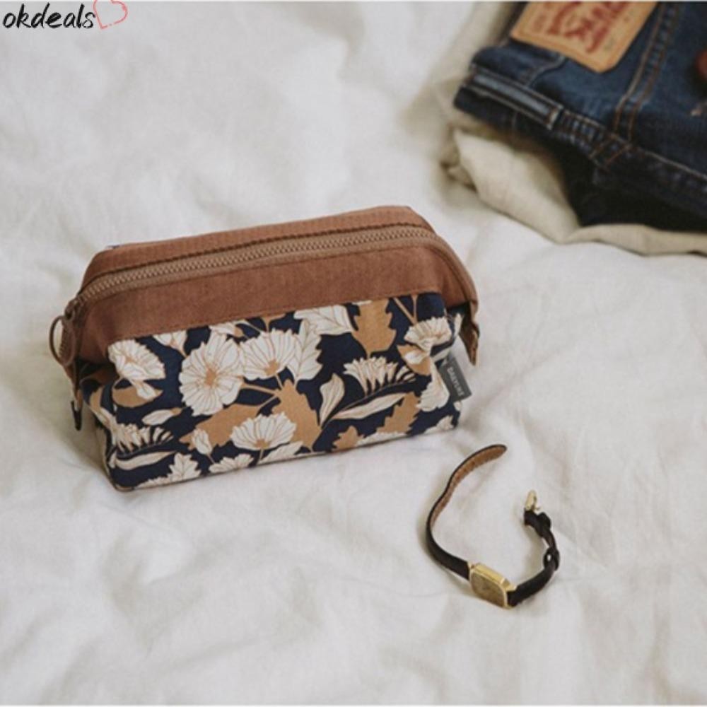 Okdeals Travel Cosmetic Bag, Soft Large Multifunctional Storage Bag, Dacron Simplicity Handbag