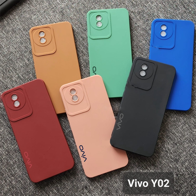 Softcase VIV Y35 2022 VIVO Y02 VIVO Y02S VIVO Y22 VIVO Y22S Case 3D Pro กล้องเจล Silica Casing -iSto