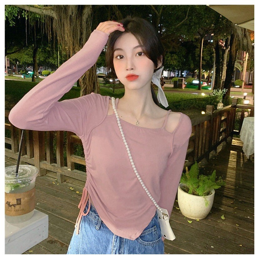 Bottoming shirt Slim New Long Sleeve T-shirt Tops for Women